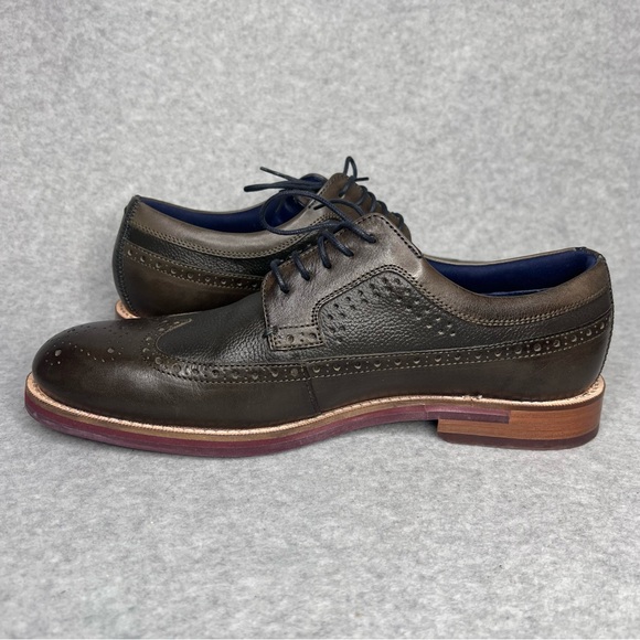 Ted Baker Brown Leather Oxford Brogue Lace Up Shoes Men\'s UK 8 US 9 EU 42 main image 6